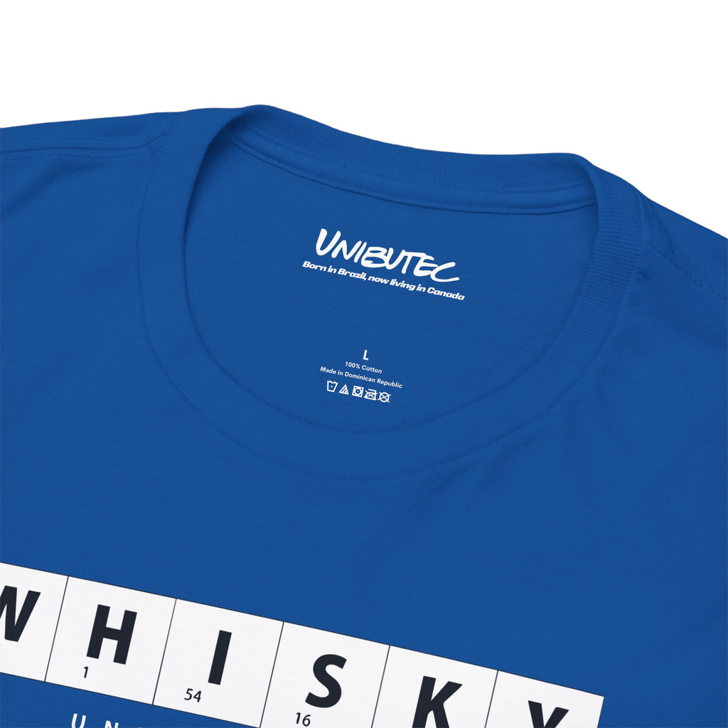 Whisky Scrabble Tile Graphic Tee — Minimalist Bar Lover T‑Shirt