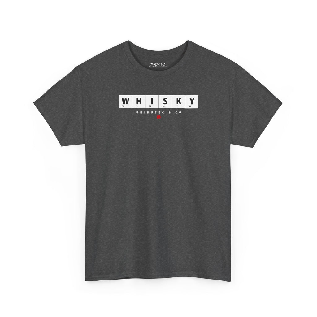 Whisky Scrabble Tile Graphic Tee — Minimalist Bar Lover T‑Shirt