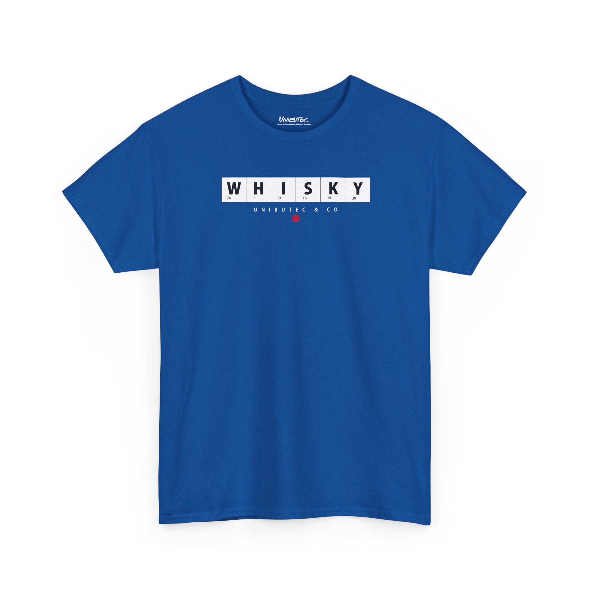 Whisky Scrabble Tile Graphic Tee — Minimalist Bar Lover T‑Shirt