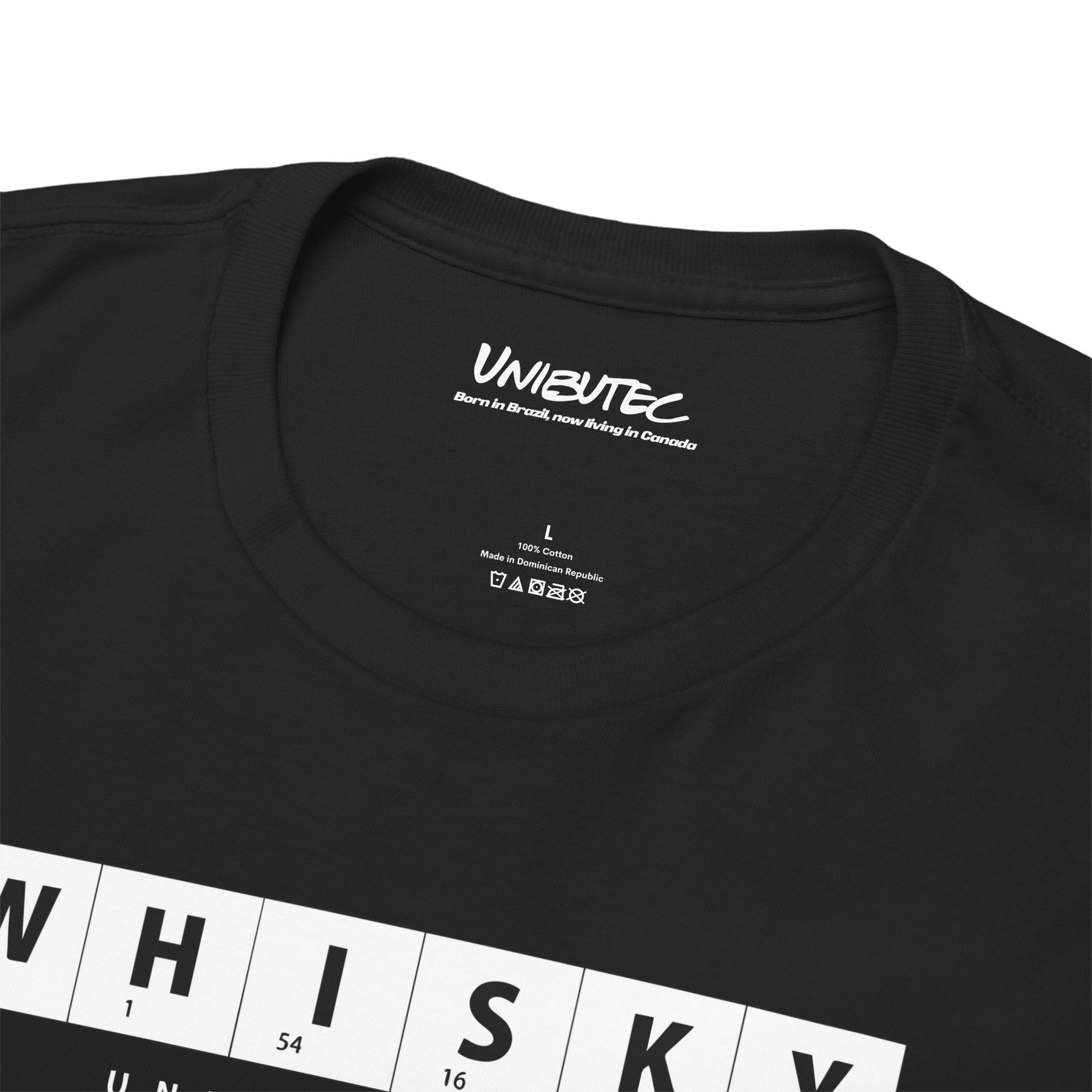Whisky Scrabble Tile Graphic Tee — Minimalist Bar Lover T‑Shirt