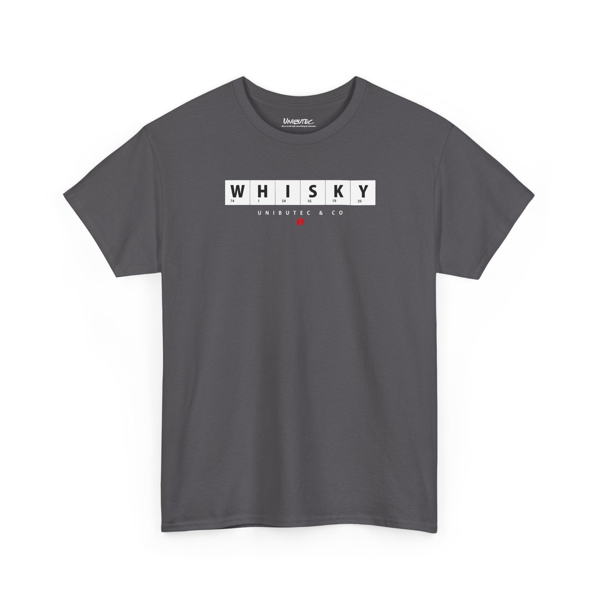 Whisky Scrabble Tile Graphic Tee — Minimalist Bar Lover T‑Shirt