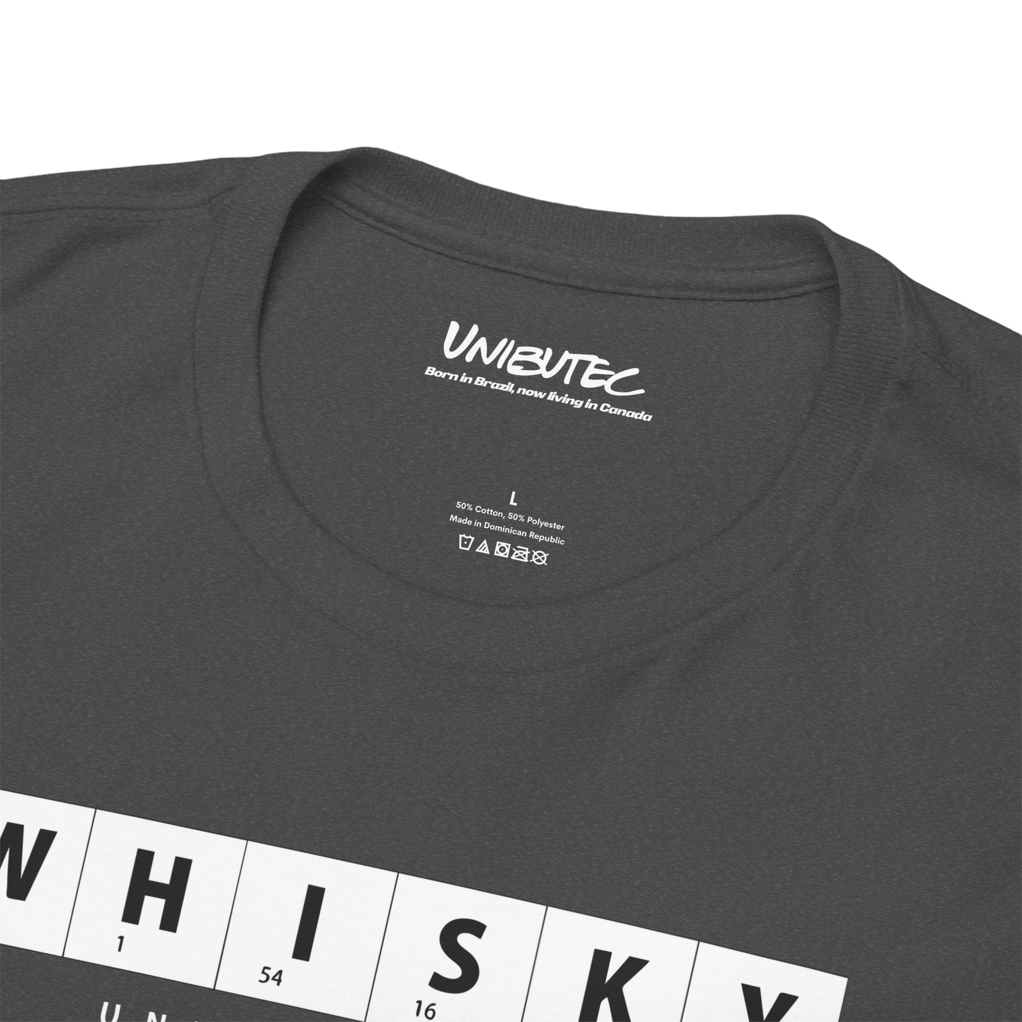 Whisky Scrabble Tile Graphic Tee — Minimalist Bar Lover T‑Shirt