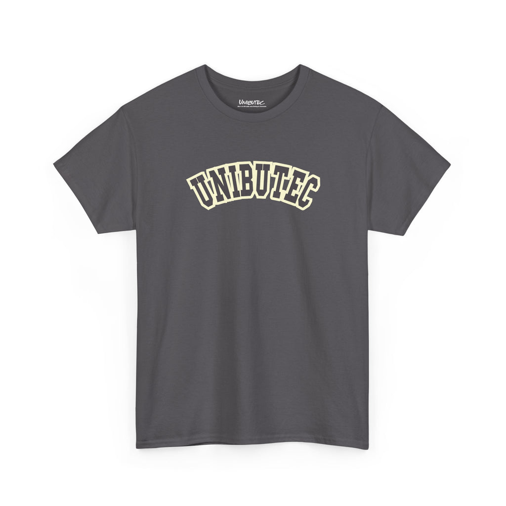Unibutec Vintage Arch Logo T-Shirt — Retro Collegiate Graphic Tee