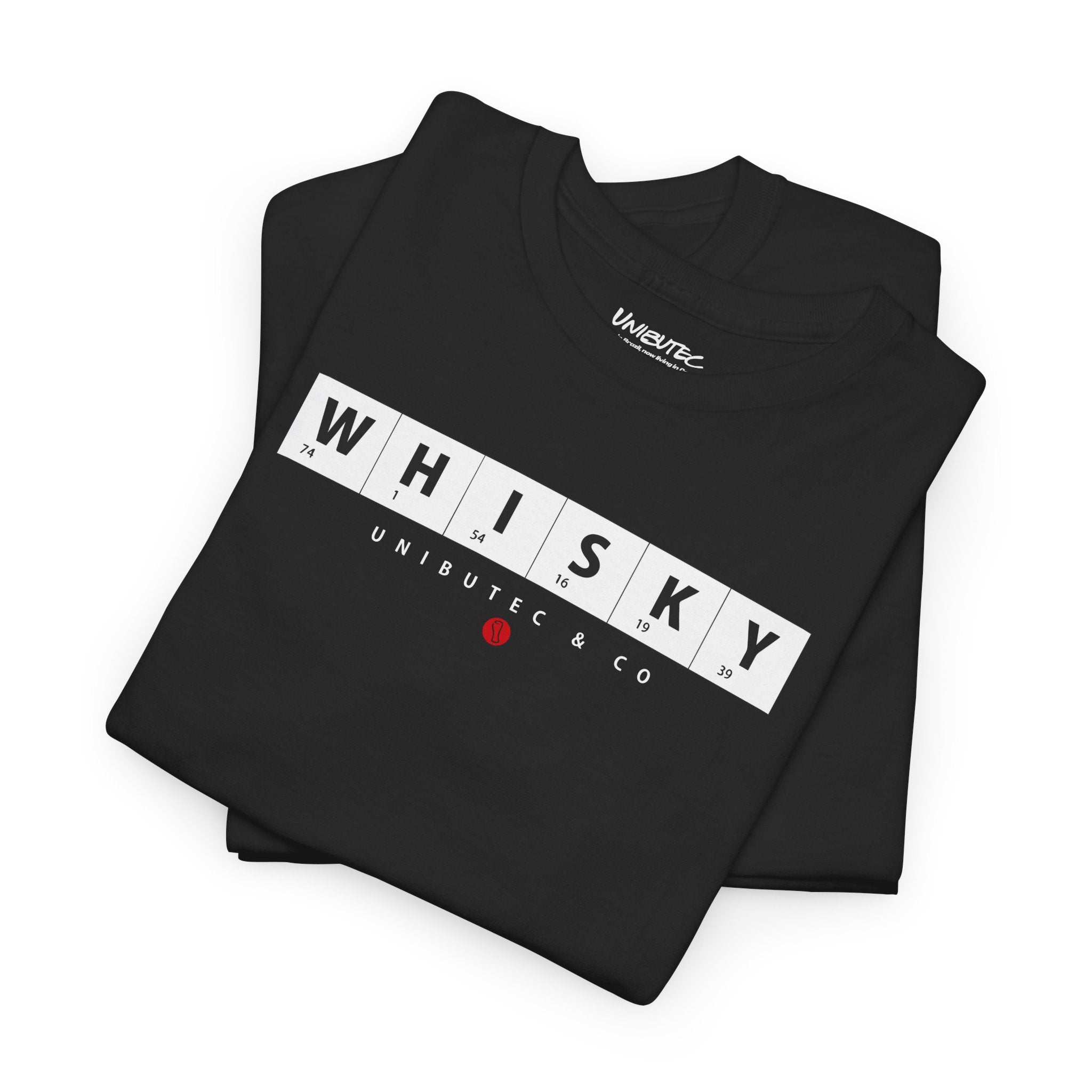 Whisky Scrabble Tile Graphic Tee — Minimalist Bar Lover T‑Shirt