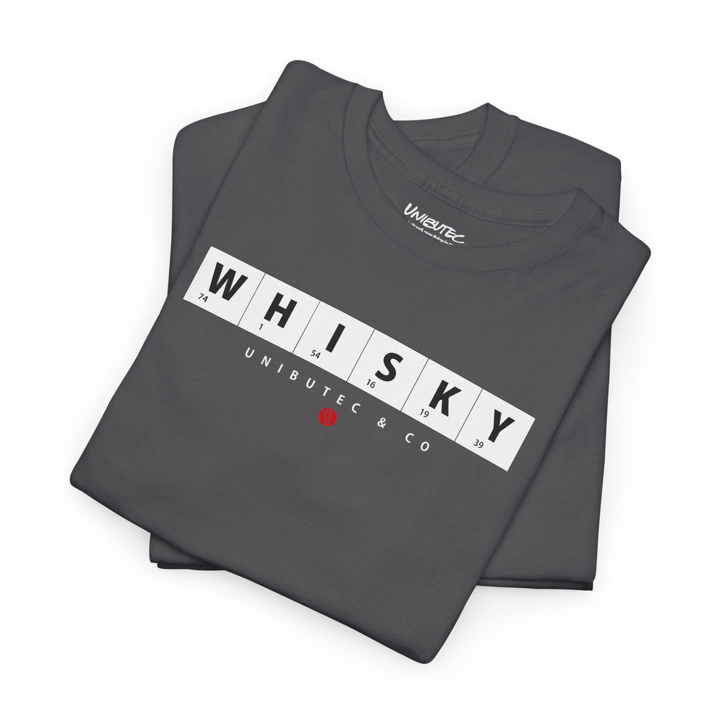Whisky Scrabble Tile Graphic Tee — Minimalist Bar Lover T‑Shirt