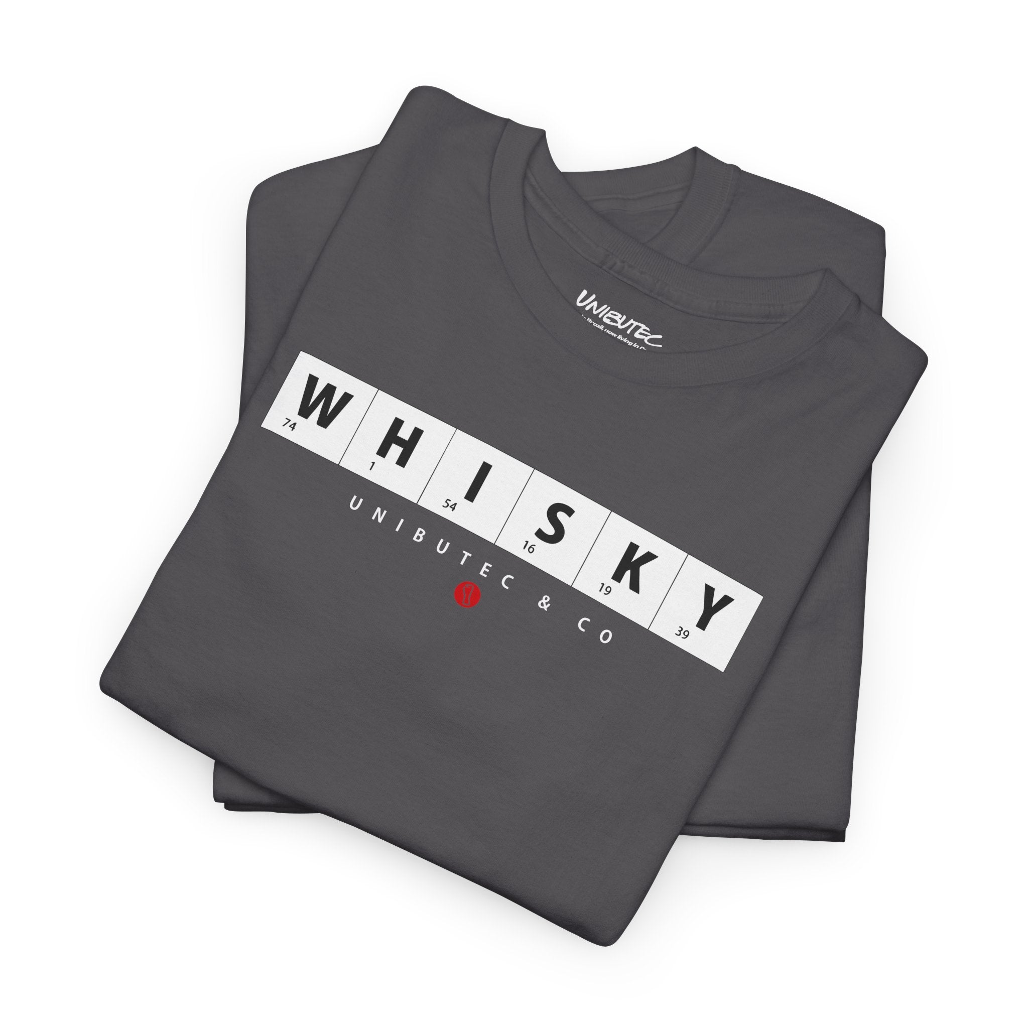 Whisky Scrabble Tile Graphic Tee — Minimalist Bar Lover T‑Shirt