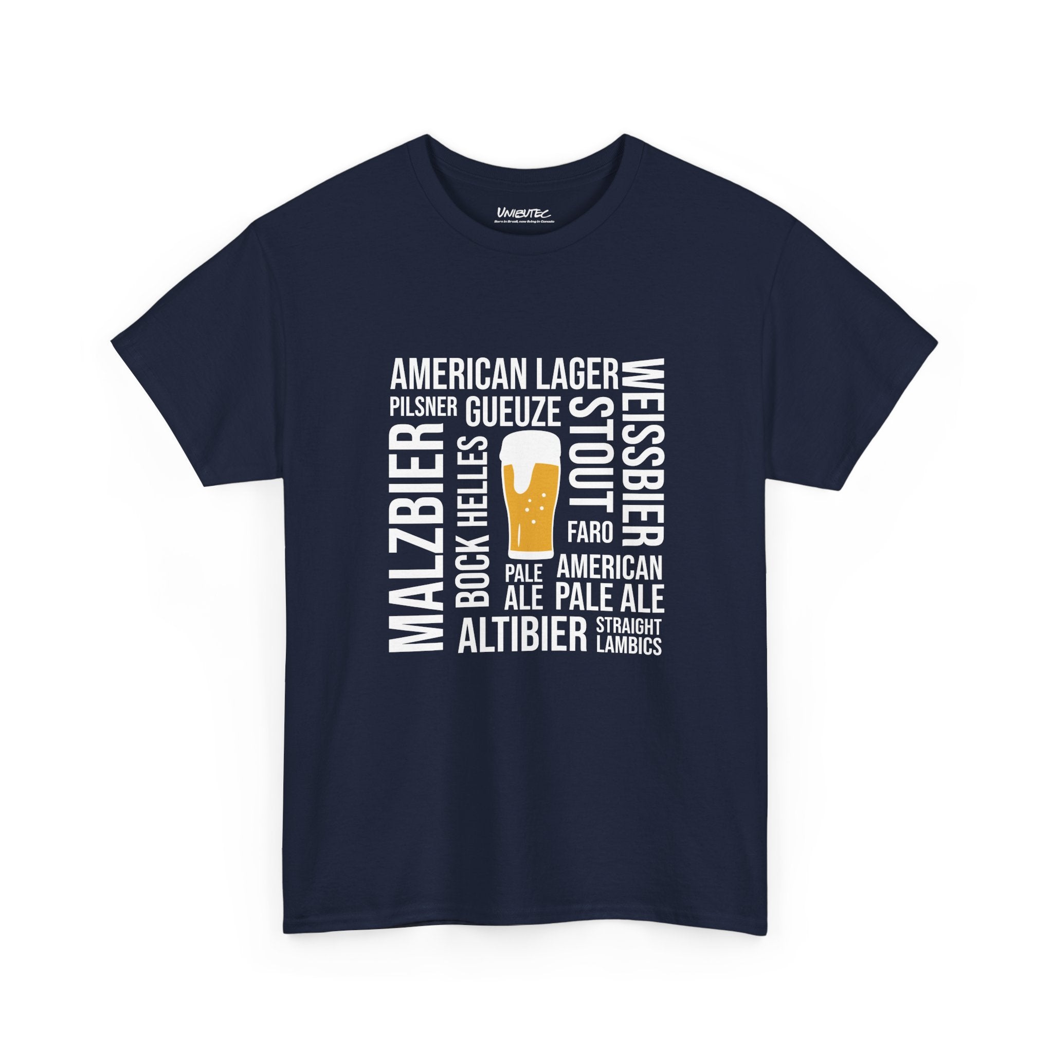 Beer Styles Typography T-Shirt – Unibutec