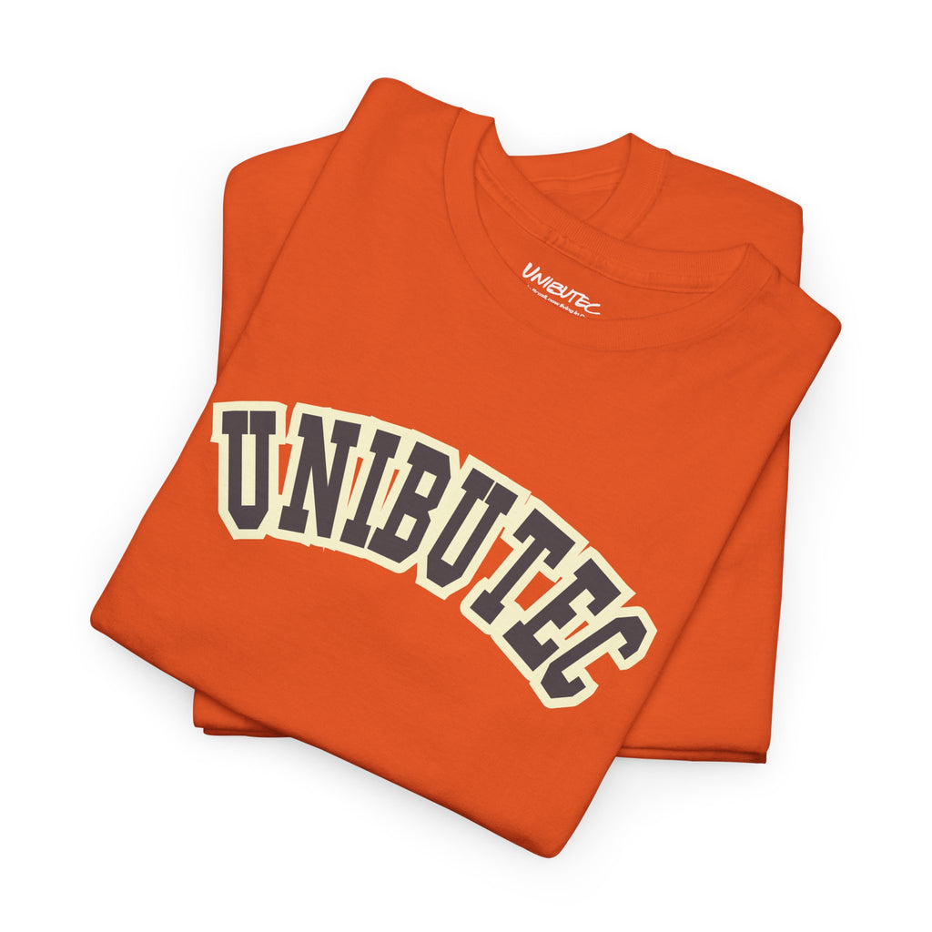 Unibutec Vintage Arch Logo T-Shirt — Retro Collegiate Graphic Tee