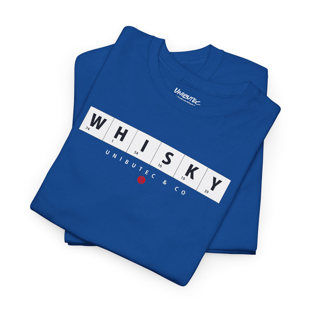 Whisky Scrabble Tile Graphic Tee — Minimalist Bar Lover T‑Shirt
