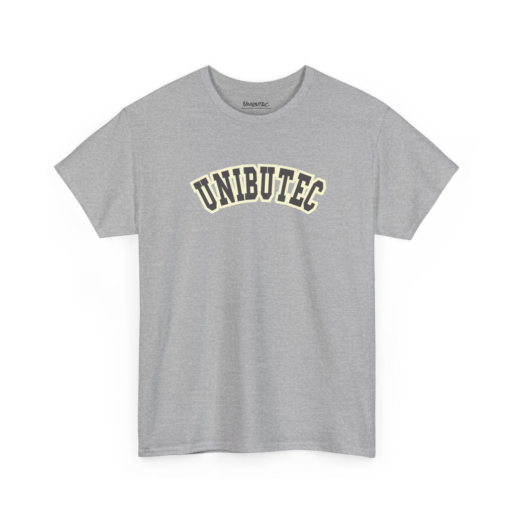 Unibutec Vintage Arch Logo T-Shirt — Retro Collegiate Graphic Tee