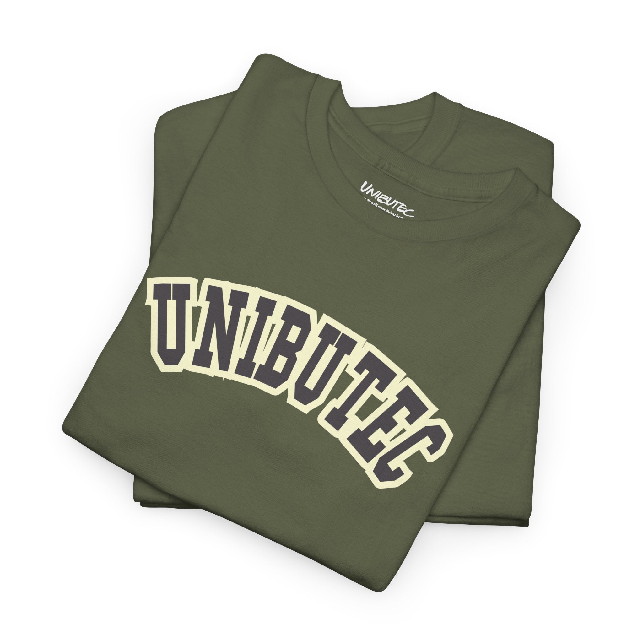 Unibutec Vintage Arch Logo T-Shirt — Retro Collegiate Graphic Tee