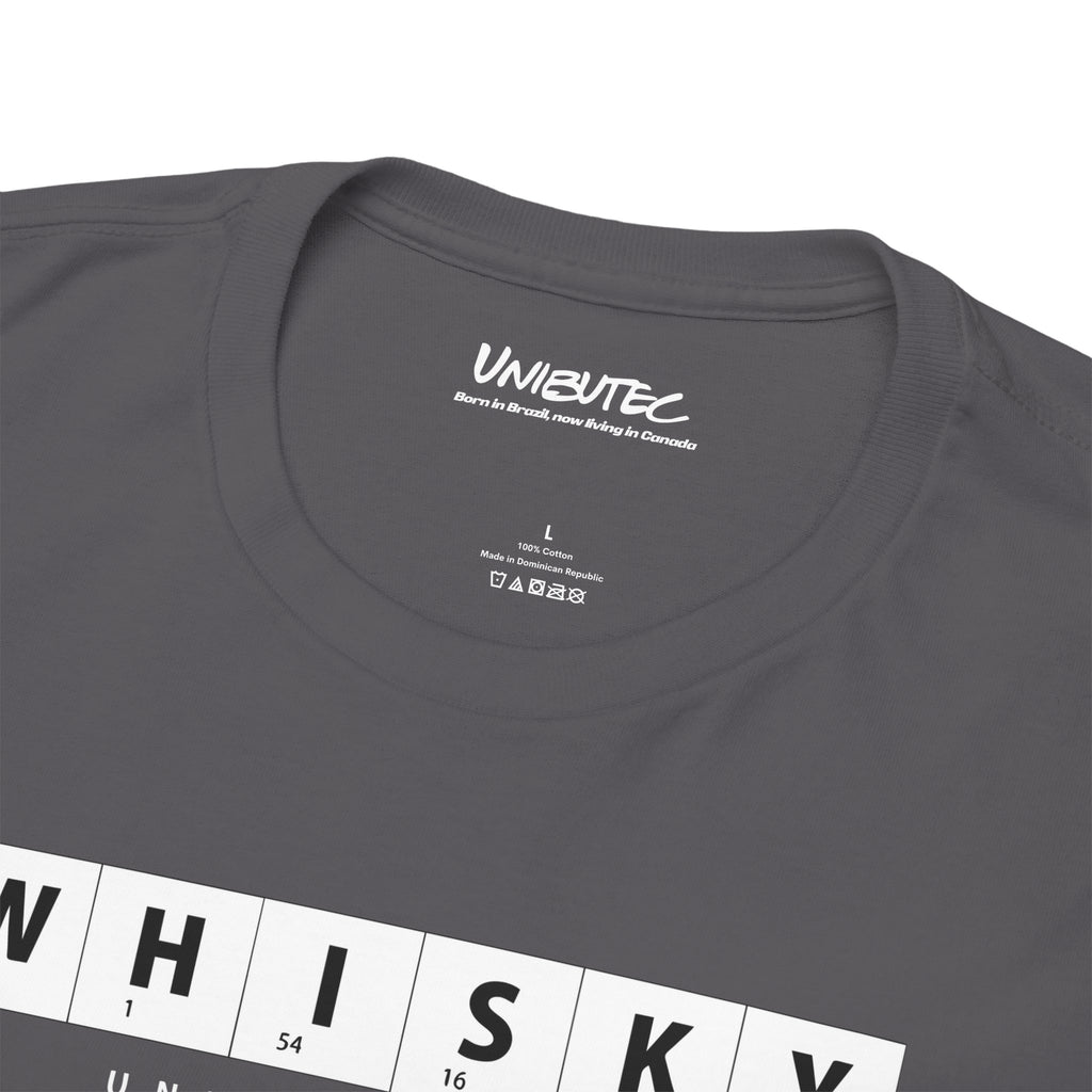 Whisky Scrabble Tile Graphic Tee — Minimalist Bar Lover T‑Shirt